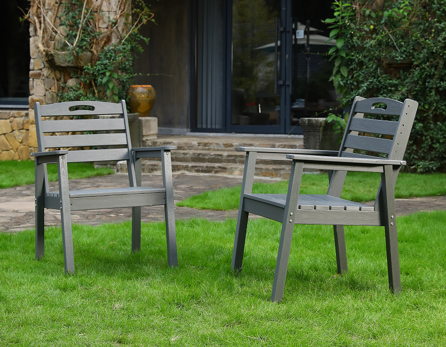 Faszénszürke 2 csomagos Classic X-Back HDPE Adirondack szék
