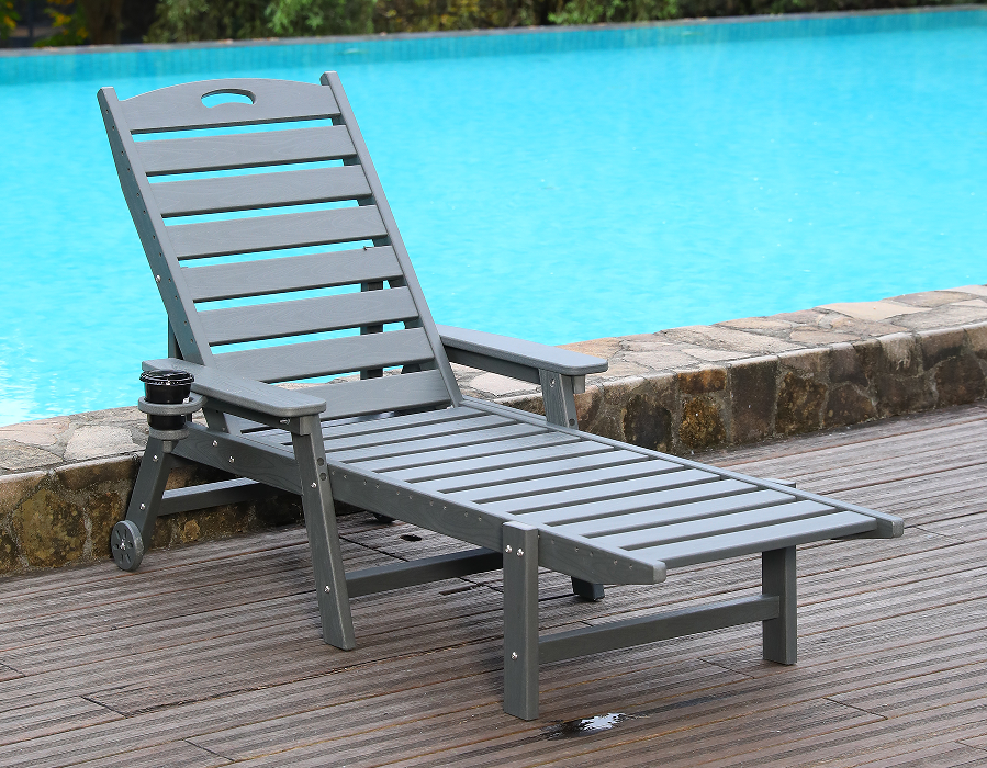 Urban Grey HDPE egyszemélyes Adirondack nyugágy